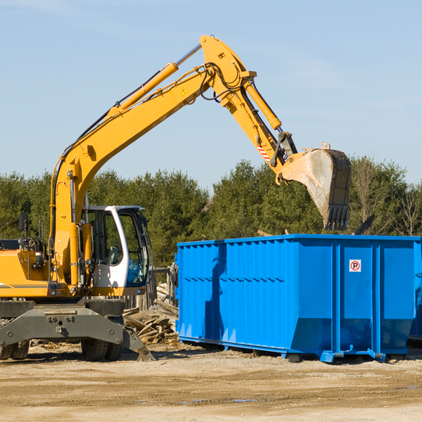 are there any restrictions on where a residential dumpster can be placed in Point Blank Texas